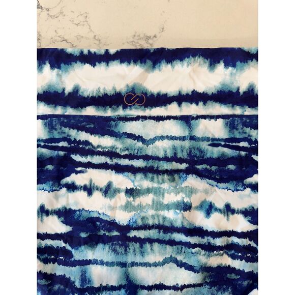 NWT Calia Wide Band Swim Bikini Bottom Watercolor Stripe Blue Size 2X - Picture 6 of 8